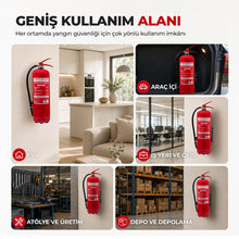 6 Kg ABC KKT Yangın Tüpü, TSE 862 EN 3-7, CE ve ISO 9001:2000 Belgelerine Sahip Tek Resmi Belgeli Araç, Ev ve İşyeri Yangın Söndürme Tüpü “4 Yıl SKT’ye Sahip”