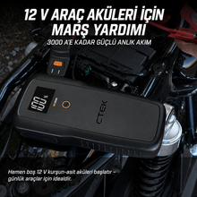 RB 3000 Taşınabilir Akü Takviye Cihazı 3000A, 12V Benzinli ve Dizel Araçlar İçin