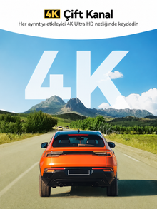 G850 PRO  64 GB 4K ADAS BSD WiFi GPS Özellikli Ayna Araç Kamerası