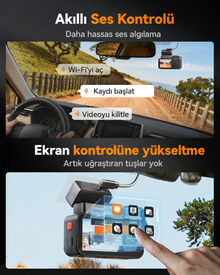 X5 Duo 4K+2.5K STARVIS 2 WiFi GPS Araç Kamerası