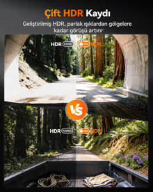 X5 Duo 4K+2.5K STARVIS 2 WiFi GPS Araç Kamerası