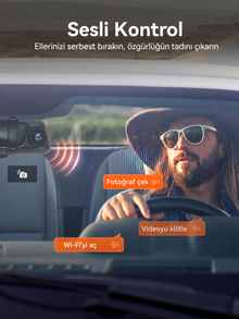G850 12 İnç 4K WiFi GPS 64 GB Ayna Araç Kamerası