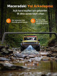 G900 Tripro 3 Kanallı 4K 256 GB Kartlı Ayna Araç Kamerası