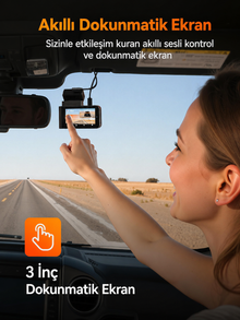X3 2.5K 60FPS STARVIS 2 WiFi GPS Özellikli Araç Kamerası
