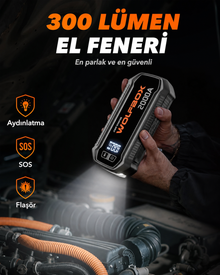 2000A Akü Takviye Cihazı ve Powerbank 12V Marş Yardım Seti