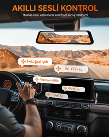 G840H 12 İnç 2.5K  ADAS BSD WiFi GPS Ayna Araç Kamerası