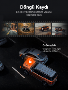 G840S 12 İnç WiFi GPS 32 GB Kartlı 4K Ayna Araç Kamerası