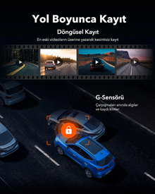 G930 10 İnç WiFi GPS 64 GB Kartlı 4K Ayna Araç Kamerası