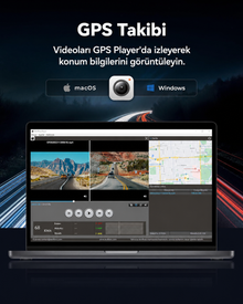 G930 10 İnç WiFi GPS 64 GB Kartlı 4K Ayna Araç Kamerası