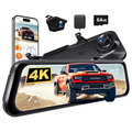 G850 PRO  64 GB 4K ADAS BSD WiFi GPS Özellikli Ayna Araç Kamerası