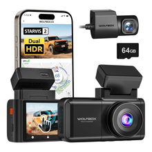 X3 2.5K 60FPS STARVIS 2 WiFi GPS Özellikli Araç Kamerası