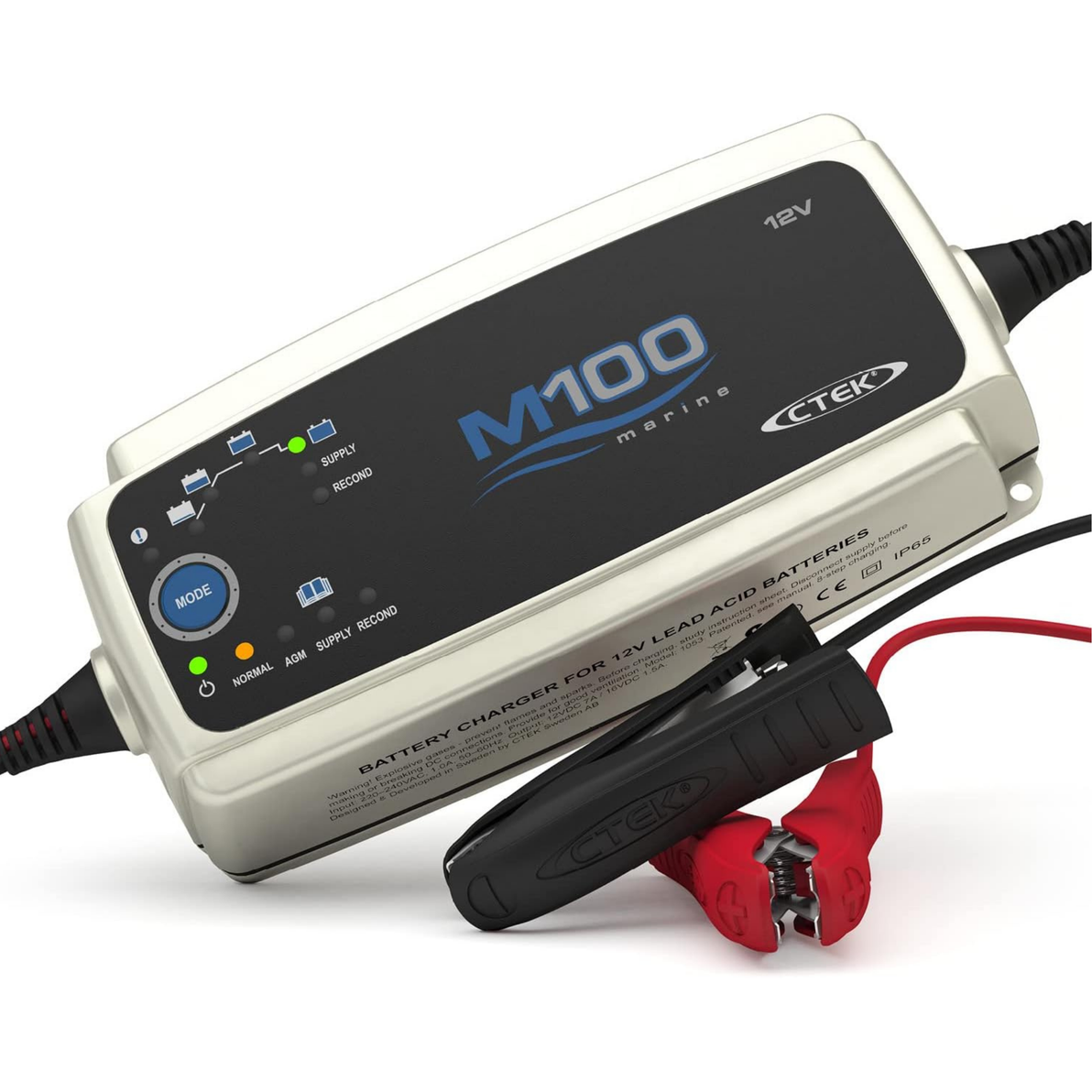 M100 12V 7A Akıllı Tekne Akü Şarj Cihazı ve Bakım Cihazı, RECOND Yenileme Modu, Güç Kaynağı Özellikli