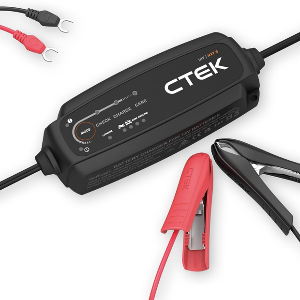 NXT 5 Akıllı Akü Şarj Cihazı 12V 5A, Kurşun Asit ve LiFePO₄ Lityum Akü Uyumlu, AGM Optimizasyonu