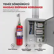2 Kg Pano İçi Novec 1230 FK-5-1-12 Otomatik Gazlı Yangın Söndürme Sistemi 3