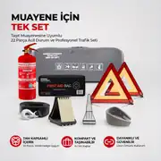 TÜVTÜRK Muayene Uyumlu CE Belgeli 22 Parça Trafik Seti 2