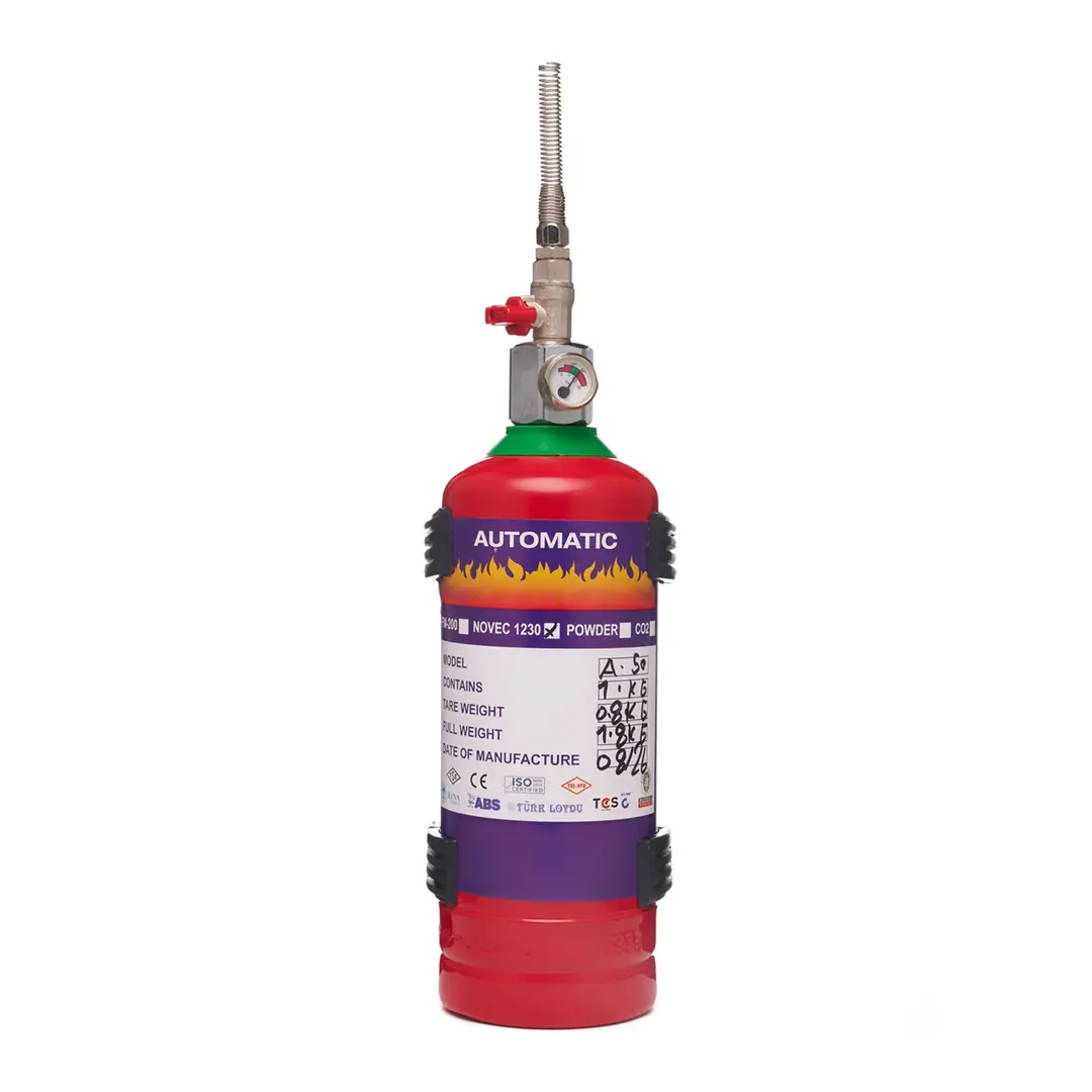 1 Kg Pano İçi Novec 1230 FK-5-1-12 Otomatik Gazlı Yangın Söndürme Sistem