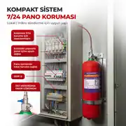 2 Kg Pano İçi Novec 1230 FK-5-1-12 Otomatik Gazlı Yangın Söndürme Sistemi 4