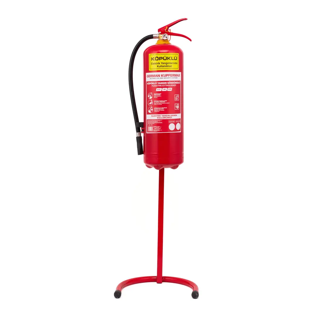 6 L Köpüklü Yangın Söndürme Cihazı Ayaklı Stand A B Sınıfı 1