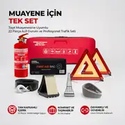 TÜVTÜRK Muayene Uyumlu CE Belgeli 22 Parça Trafik Seti 2
