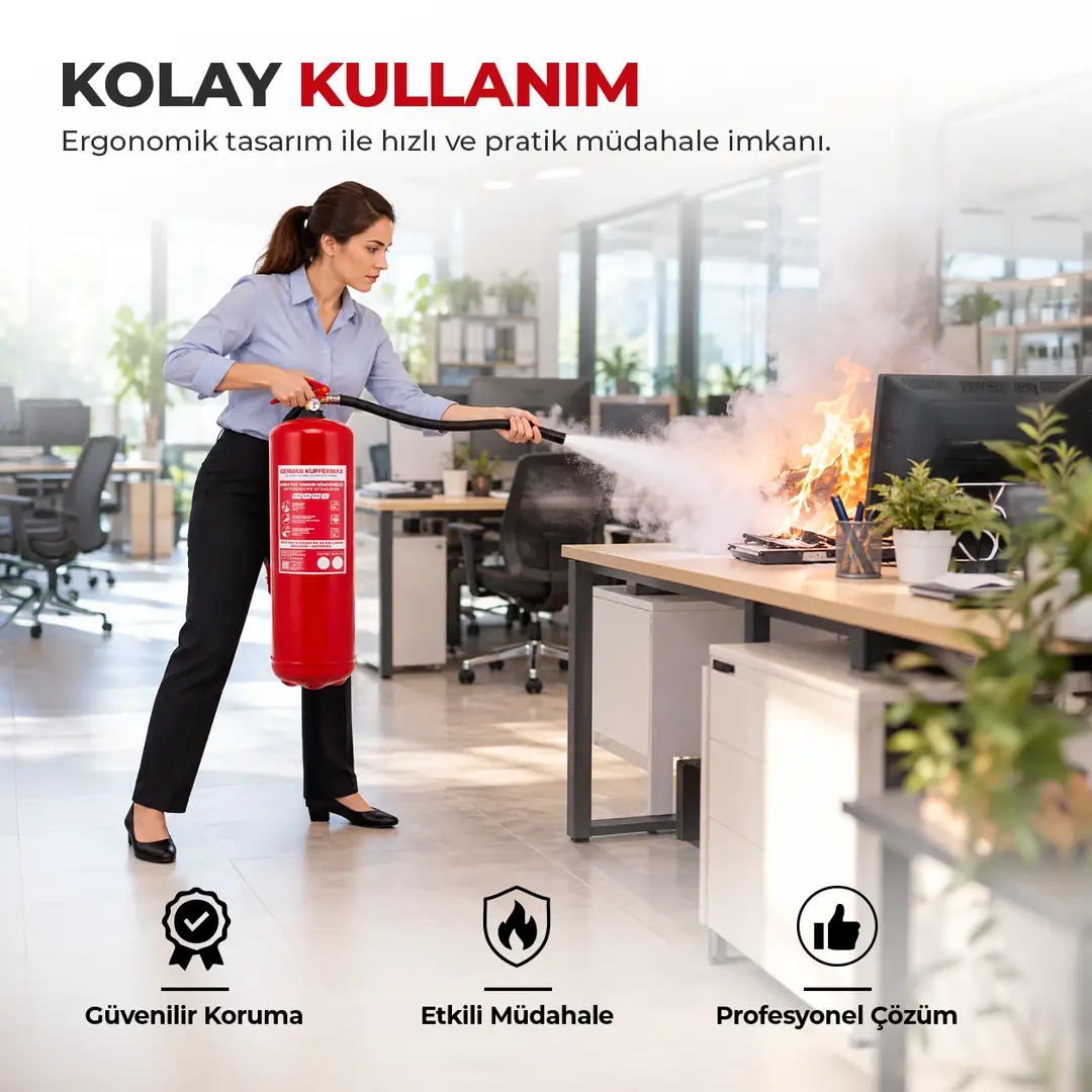 12 Kg ABC Kuru Tozlu Yangın Söndürücü Stand 43A 183B C 2