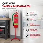 6 Kg Lityum İyon Batarya Pil Akü Yangın Söndürme Jeli F-500 EA ABCD Sınıfı 4