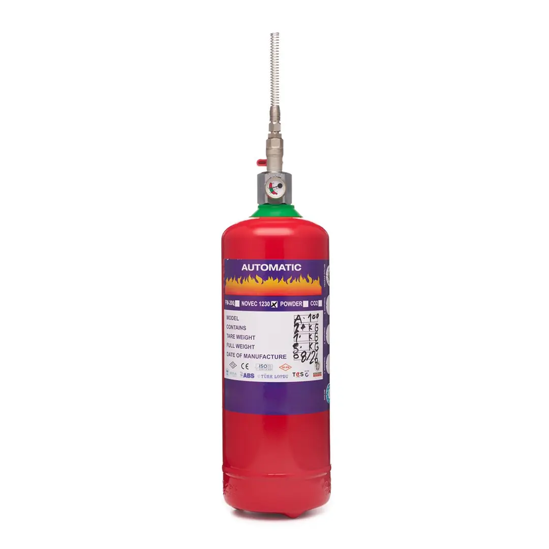 2 Kg Pano İçi Novec 1230 FK-5-1-12 Otomatik Gazlı Yangın Söndürme Sistemi