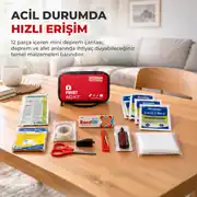 Mini Deprem Çantası Acil Durum ve İlk Yardım Seti 2