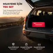 26 Parça Trafik Seti TÜVTÜRK Muayene Uyumlu El Feneri 2