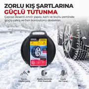 12mm Çelik Kar Zinciri No:12 Binek Hafif Ticari Araç 2