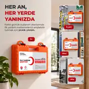 Kapsamlı İlk Yardım Çantası Sert Kutu Ev Araç Ofis Okul 3