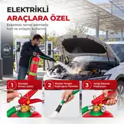 6 Kg Lityum İyon Batarya Pil Akü Yangın Söndürme Jeli F-500 EA ABCD Sınıfı 2