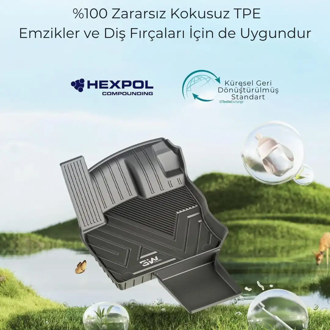 Volkswagen Tiguan 3 2025-2026 Araca Özel TPE Paspas Seti 6