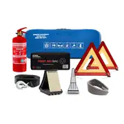 22-Piece CE & E-Certified First Aid and Roadside Safety Kit for Vehicle Inspection and Road Checks 1